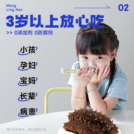 【尊贵海参 百补营养】梦岭南 鲜食海参500g 正宗大连深海  大个海参 全面营养 老少皆宜 商品图8