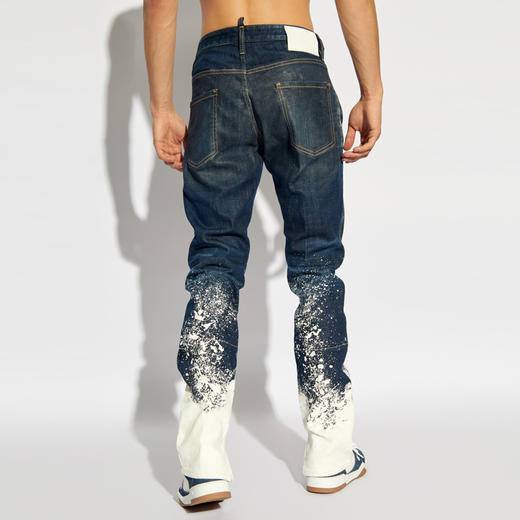 DSQUARED2 男士徽标标签休闲牛仔裤 蓝色 S71LB1532 S30342 470 商品图2
