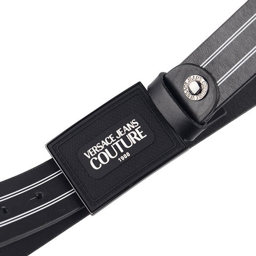 【超惠秒】Versace 范思哲 男士方形字母logo板扣真皮腰带 98574 商品图8