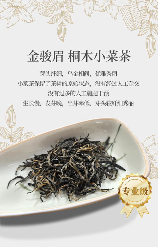 金骏眉 桐木关小菜茶 “桐木本山金” 5克*10泡装 商品图1