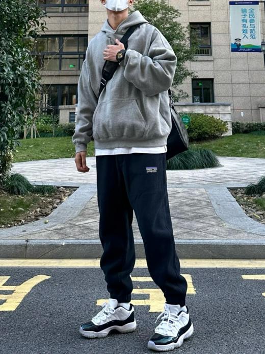 清仓，蓝色sm码！独家！超厚冬季必备！巴塔哥尼亚男女同款三色加绒加厚卫裤长裤   山脉长裤 商品图4