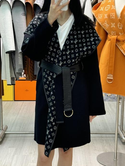 驴家长款皮腰带小花大衣（UY*MAG） 商品图1