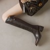 【预售5天】高级感长靴不过膝显瘦，粗跟骑士靴英伦风复古高筒靴DTN&378-55 商品缩略图4