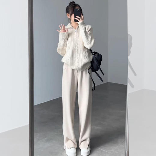 <曾小咸推荐> 窄版开叉人字纹仿羊毛裤 加绒日常169/件 活动139.99/件 不加绒日常159.99 活动129.99/件！！ 商品图0