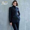 AD黑色正装女套装大学生面试职业装高级感正式场合收腰西服外套秋 商品缩略图3