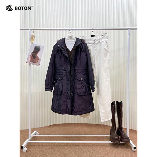 【第2件半价！尾货清仓不退换】波顿女士连帽甩毛甩胆羽绒褛LJ611 商品图4