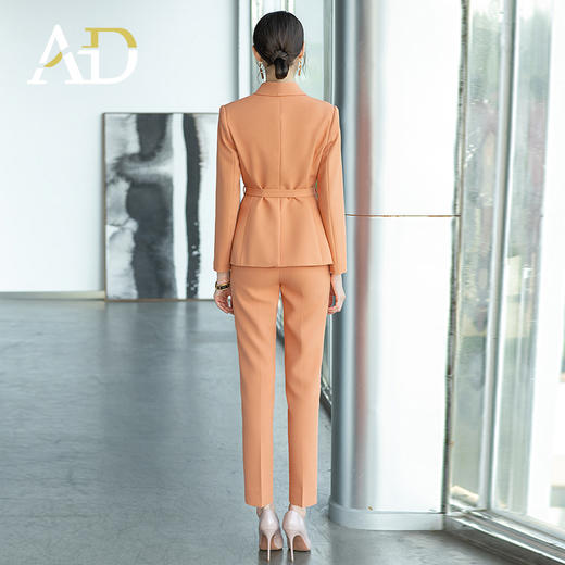 AD高端名媛职业套装女2022秋冬新款女装西服播音艺考主持人正装 商品图4