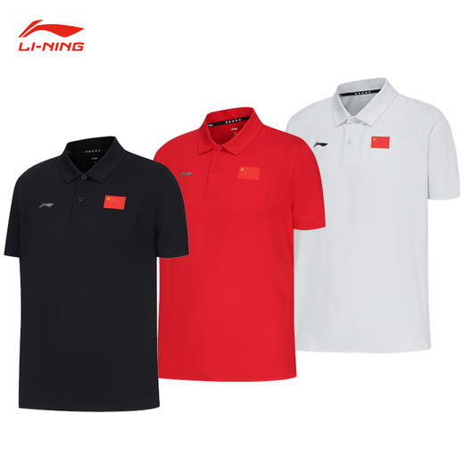 李宁 国旗荣耀系列 男女同款 短袖POLO APLU075/APLU076 商品图0