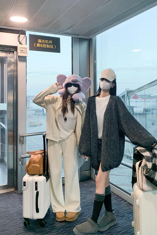 【269元任选2件】现货！成本巨贵，拍下包赚！韩系甜美温柔粉色宽松显瘦毛衣开衫 商品图5