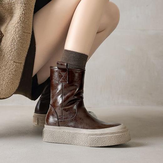 【预售5天】新款雪地靴加绒加厚短靴，真皮保暖舒适柔软棉鞋ASZ&W8551M 商品图3