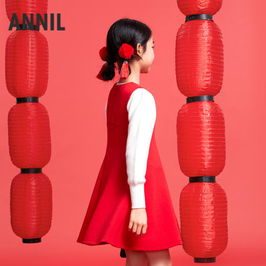 【实体店同款】女童无袖连衣裙春季新款安奈儿童装AG513529 商品图1