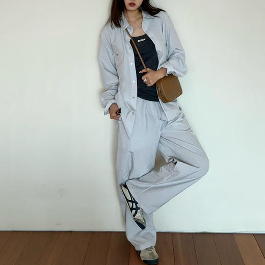 【顺丰包邮】99855 洛诗琳立体宽松剪裁衬衫立裁茧型宽松阔腿裤2347 商品图3