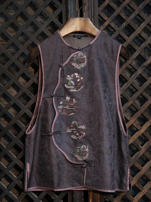 盛唐牡丹盛奢系列| 限量款| 高货-手绣全打籽团子花瓣马甲 商品图0