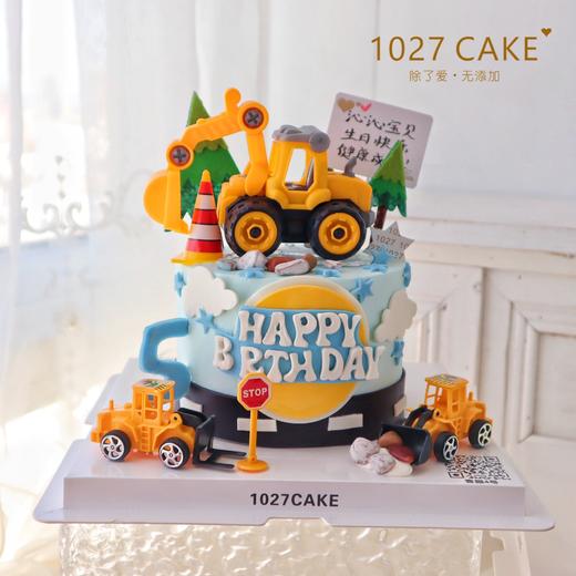 1027CAKE |  挖土机蛋糕 工程车 挖掘机 商品图1