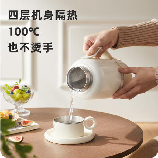 【小家电】BASSENS巴森便携式烧水壶旅行保温316不锈钢电热水壶便携式烧水杯大容量真空恒温壶加热水杯可除氯BS-B90 HF 商品图1