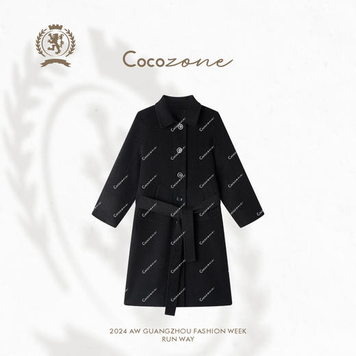 COCO ZONE 绵羊毛山羊绒混纺双面穿长款毛呢外套CC1C2186 商品图1