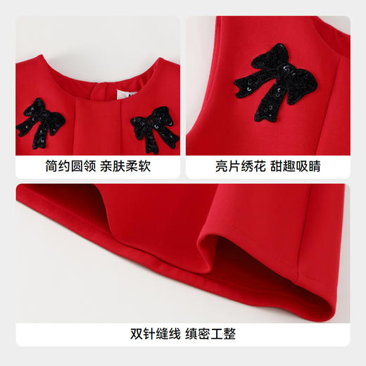 【实体店同款】女童无袖连衣裙春季新款安奈儿童装AG513529 商品图4