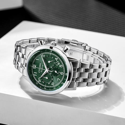 西铁城/CITIZEN光动能系列多功能不锈钢商务男表CA4630-53X 商品图4