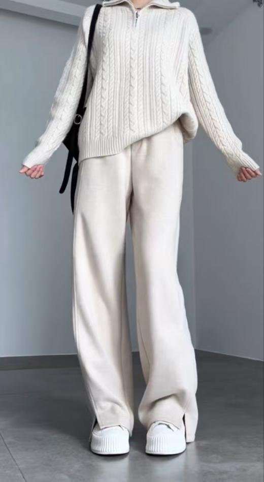 <曾小咸推荐> 窄版开叉人字纹仿羊毛裤 加绒日常169/件 活动139.99/件 不加绒日常159.99 活动129.99/件！！ 商品图3