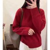 S·Y·C【悠然时光】100山羊绒圆领加厚宽松保暖毛衣女CYR240209 商品缩略图0