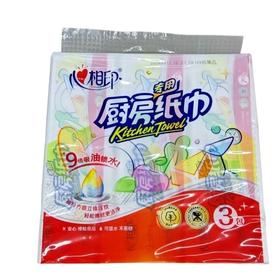 心相印塑装无印花厨房纸巾