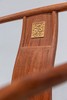 红桥红  家具严选  缅甸花梨（大果紫檀）  【嵌黄杨木 颐和园高扶手 南官帽椅】 商品缩略图3