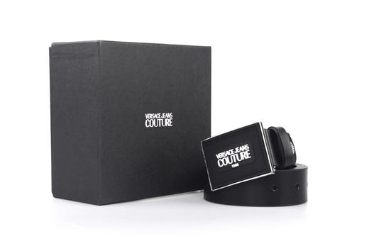 【超惠秒】Versace 范思哲 男士方形字母logo板扣真皮腰带 98574 商品图12