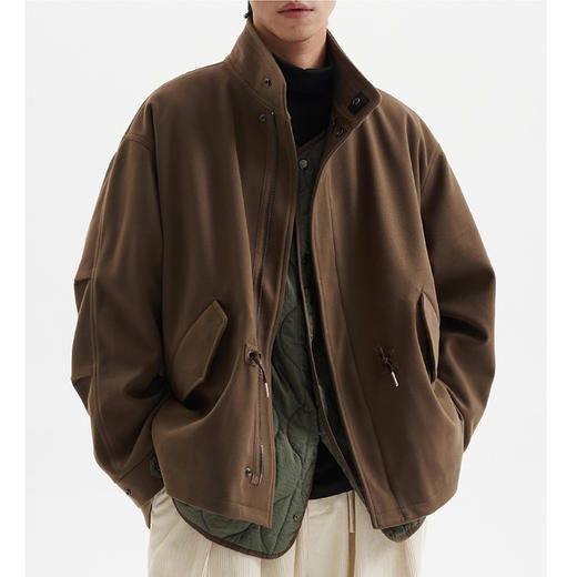 裁缝学苑MQ47日系复古三合一两件毛呢风衣外套纸样男装夹克廓形棉服样板 商品图2