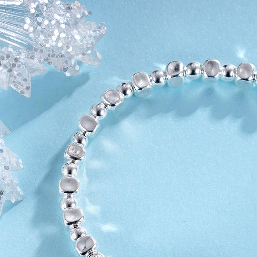 子佩集S925银【蓝海蝶梦】手串【TSB0001-41】纯银手链蓝水晶蝴蝶2411 商品图4