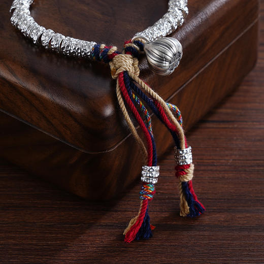 子佩集S999银【算你最棒】手串【SC001208】纯银手链串珠钱串手链腰缠万贯盘缠盘缠2411 商品图5