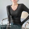 【高级感内搭】时尚桃心领打底衫女洋气可外穿显瘦桃心基础打底衫 商品缩略图3