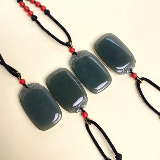 玉美人菲菲*和田玉无事牌吊坠约51*31mm-多样性发一 商品图0