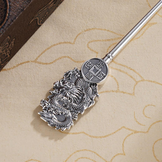 子佩集S999银【龙吟清籁】耳勺【EP482-1】纯银小摆件2411 商品图4