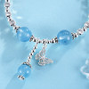 子佩集S925银【蓝海蝶梦】手串【TSB0001-41】纯银手链蓝水晶蝴蝶2411 商品缩略图3
