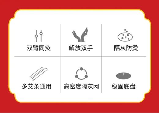 双头家用艾灸仪器【双头艾灸支架一套】 商品图1