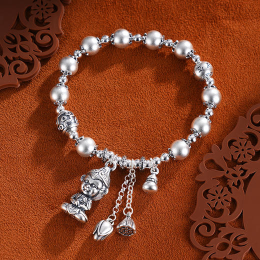 子佩集S999银【净莲悟空】手串【SC001196】纯银手链2411 商品图1