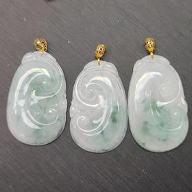 18K翡翠如意吊坠*多样性发一