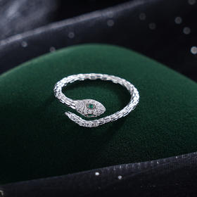 子佩集S925银【碧眼灵蛇】戒指【JL070511】纯银时尚2411