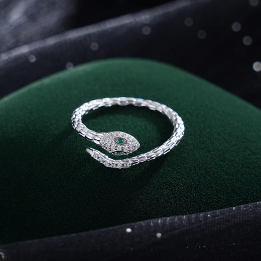 子佩集S925银【碧眼灵蛇】戒指【JL070511】纯银时尚2411 商品图1