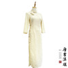【玉 烟】米白色七分袖订婚旗袍文艺气质新中式 商品缩略图7