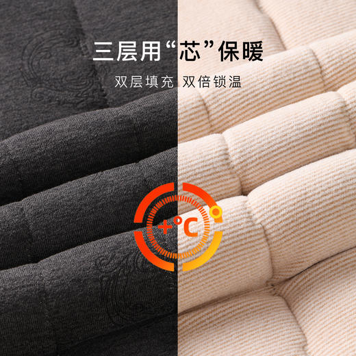 【100%绵羊毛】加厚500g男士保暖裤蓄热锁温护腰护膝裤男士绗缝轻柔保暖裤 商品图4