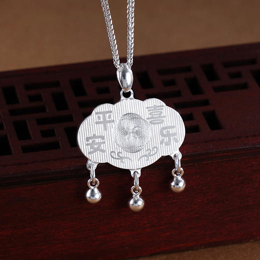 子佩集S990银【祥福相伴】套链【CMSTL001】纯银儿童项链2411 商品图2