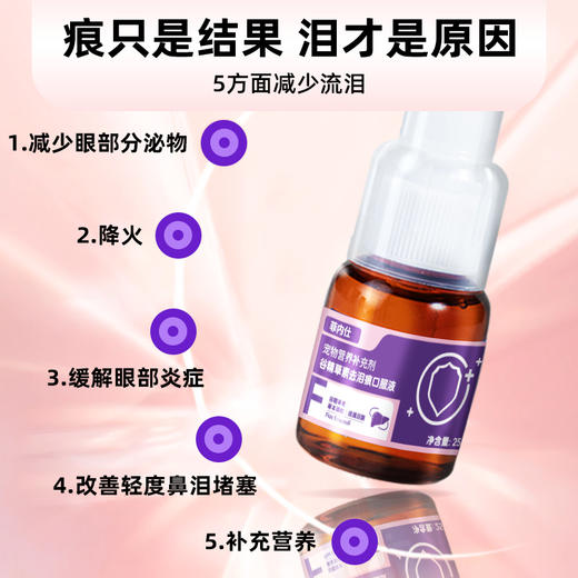 【10送2】菲内仕谷精草素去泪痕液25ml 草本配方 不易反复 线下实体专供 不买包退 商品图4