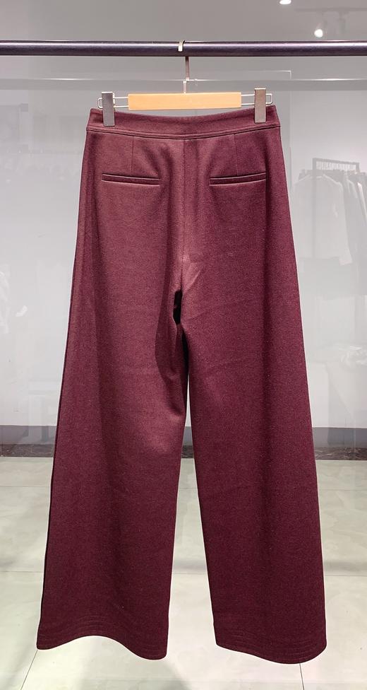 设计师羊毛直筒裤 商品图3