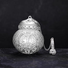 子佩集S999银【福缘宝藏】茶包【CP245】纯银茶具可打开2411