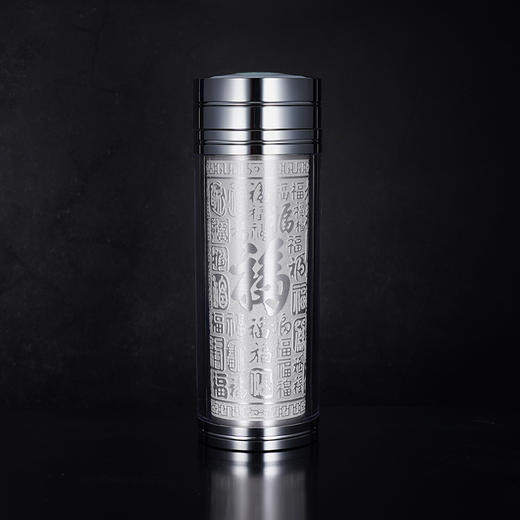 子佩集S999银【锦绣百福】杯摆件【DLBJB044-60】纯银内胆泡茶杯2411 商品图1