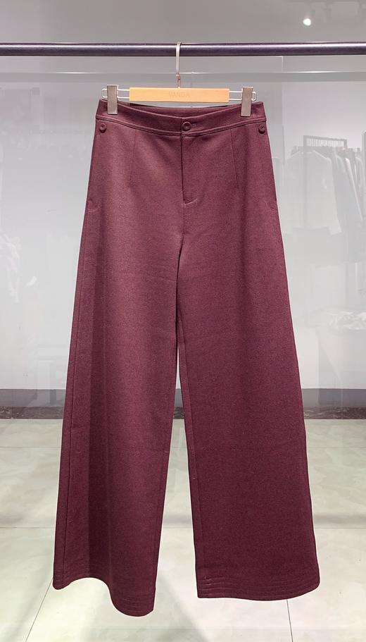 设计师羊毛直筒裤 商品图0