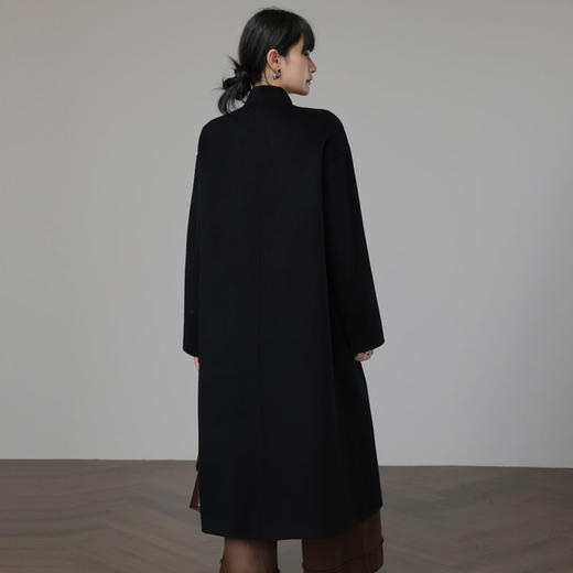 新中式国风红色双面羊绒大衣，新年战袍羊毛呢外套KQ-069612 商品图3