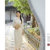 【玉 烟】米白色七分袖订婚旗袍文艺气质新中式 商品缩略图1