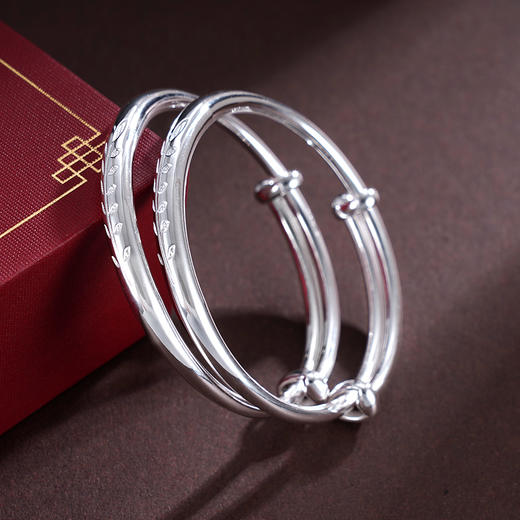 子佩集S999银【希望之叶】童镯【WT000019】纯银儿童麦穗2411 商品图2